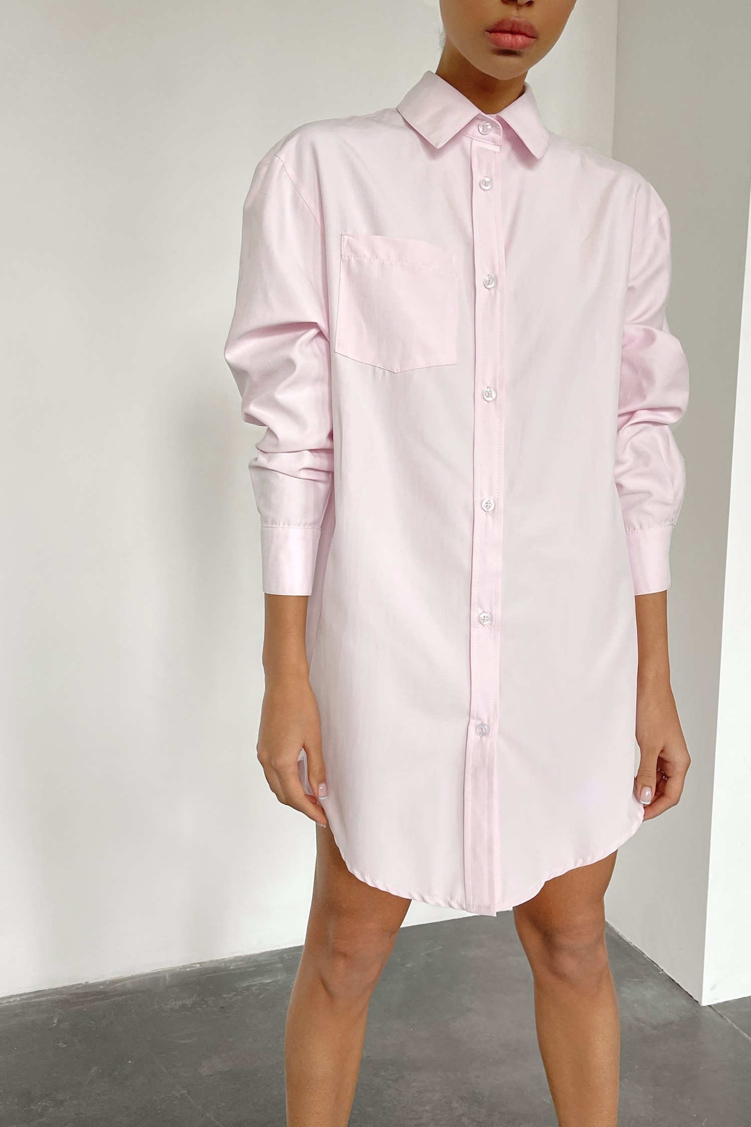 Розовое платье-рубашка - THE LACE photo 81098