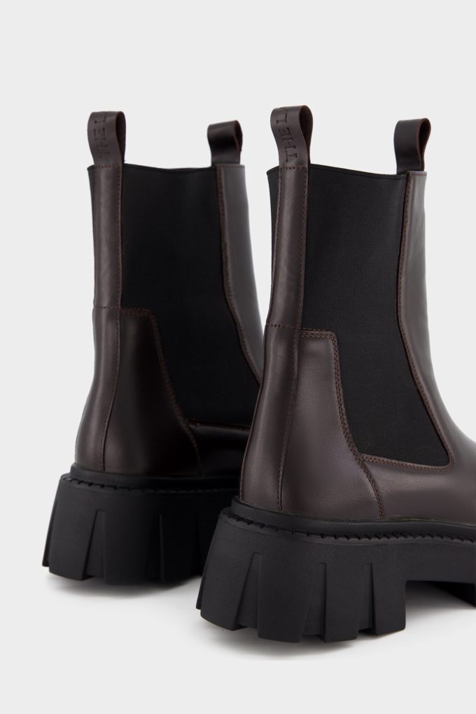 Chelsea boots with massive sole in choco photo 4