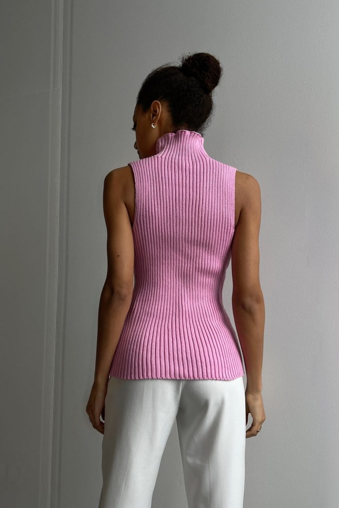 Knitted top in pink
