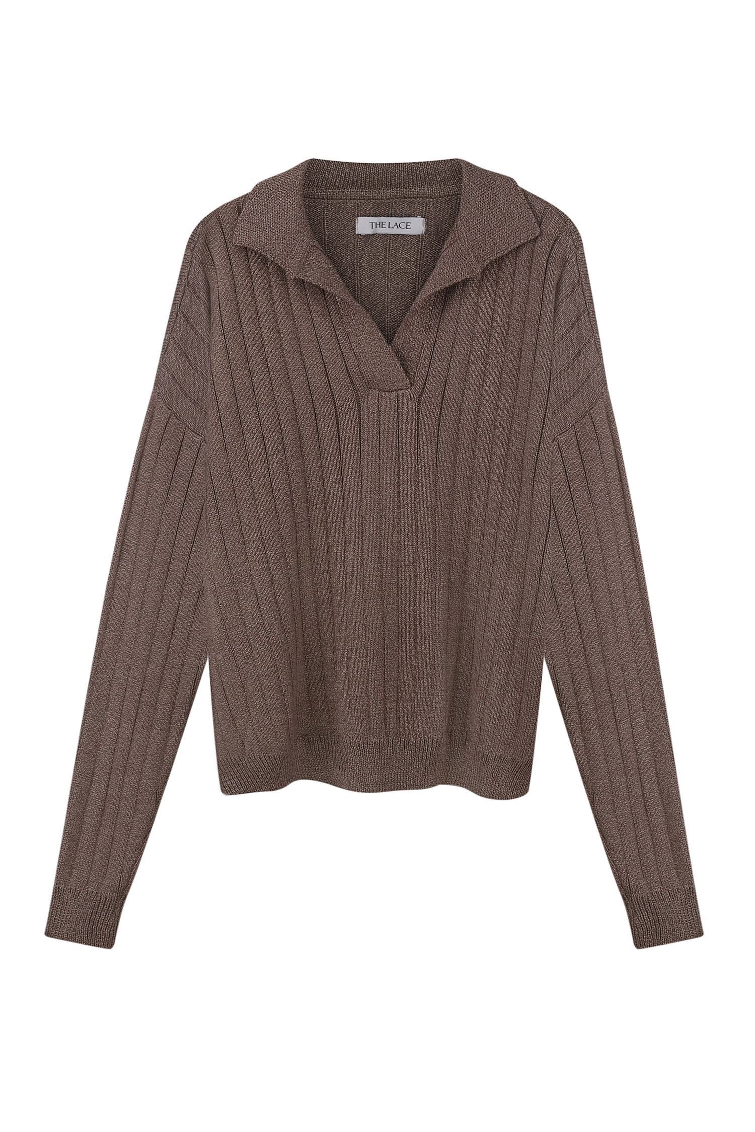 Трикотажний светр поло капучино - THE LACE photo 122550