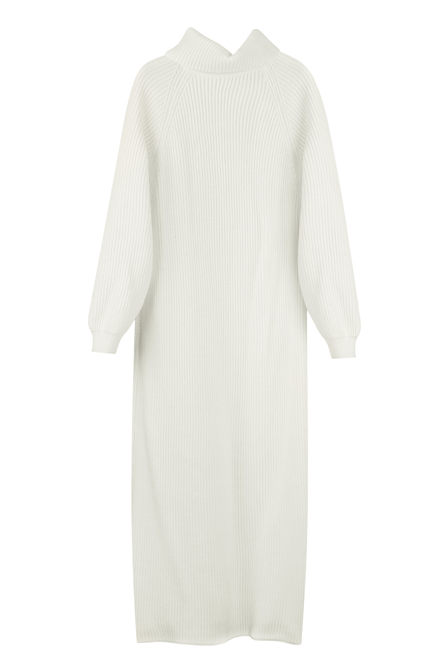Трикотажна сукня міді вільного крою молочна - THE LACE photo 127942