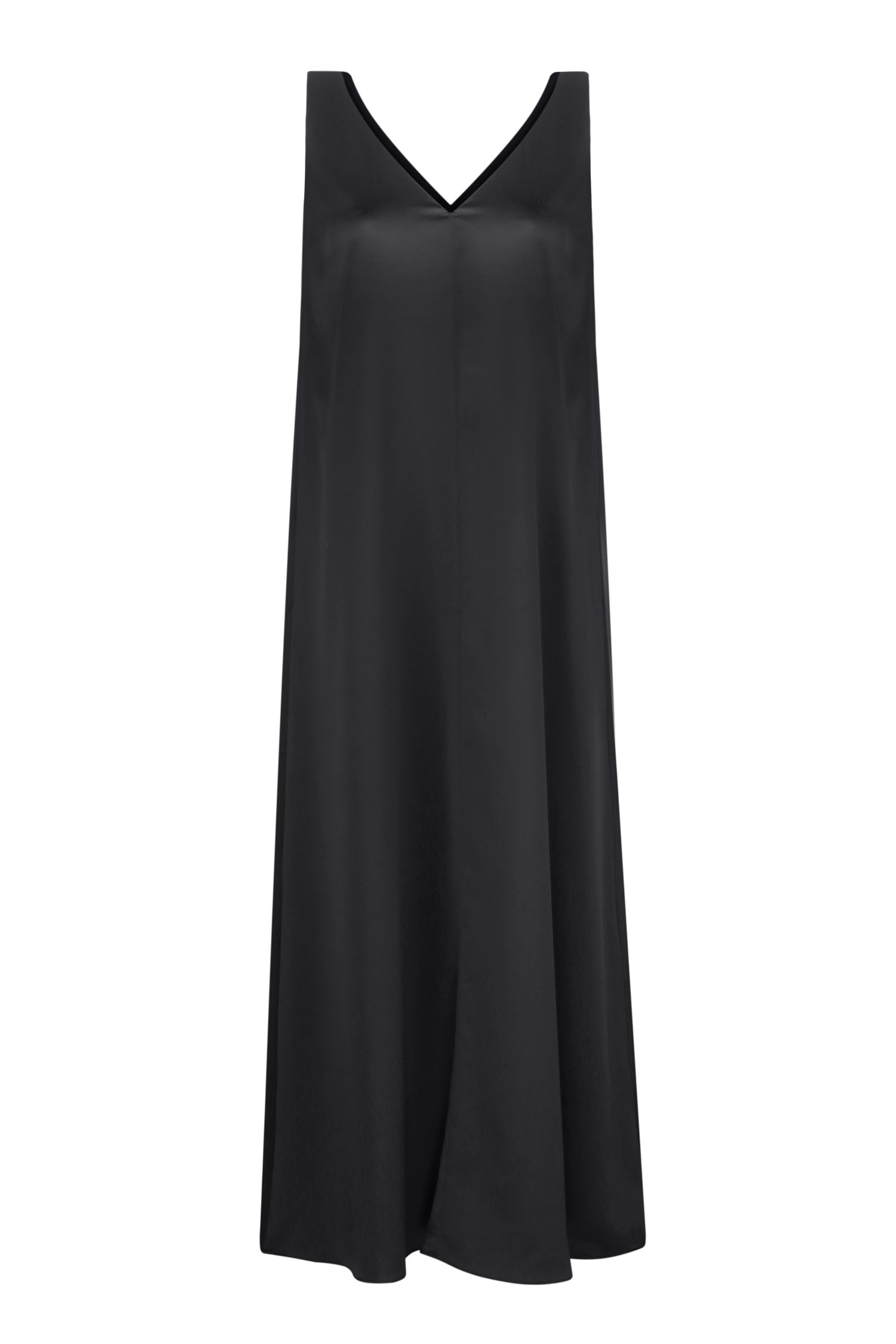 Сукня міді з V-вирізом чорна - THE LACE photo 128286