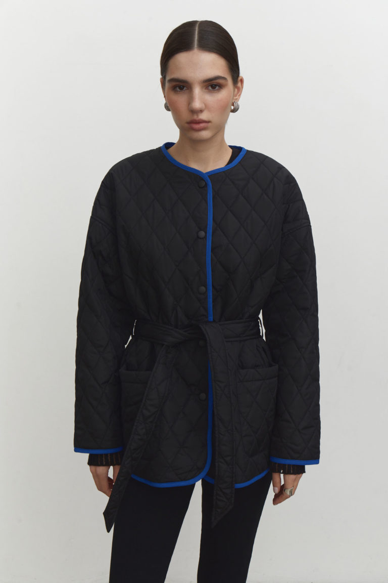 Куртка коротка з котону зелена - THE LACE