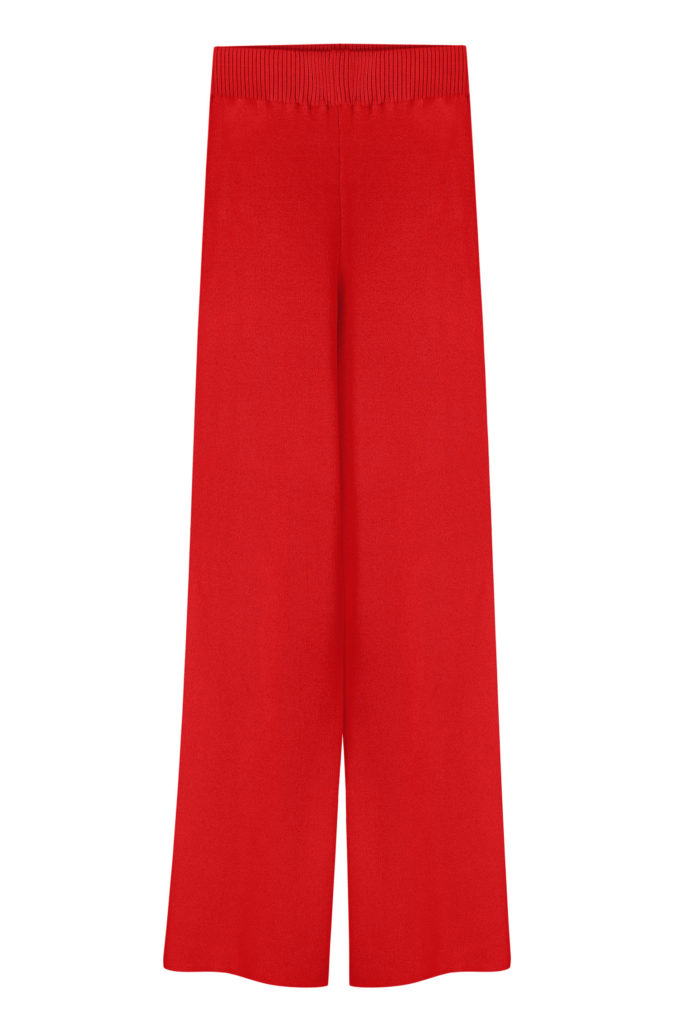 Knitted pants in red photo 4