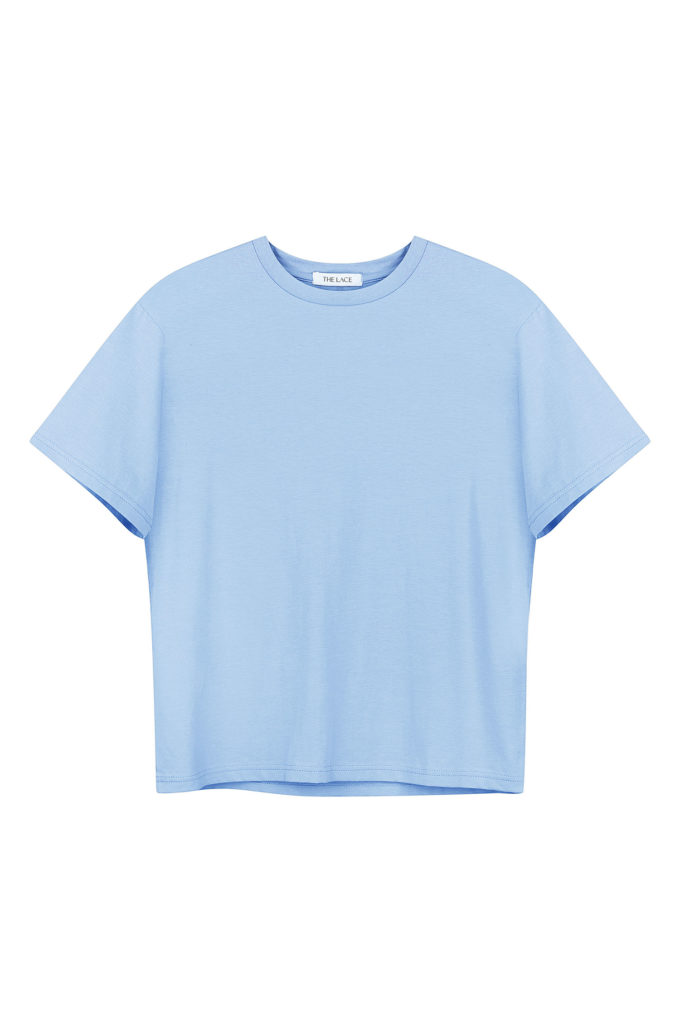 Oversized T-shirt in blue photo 3