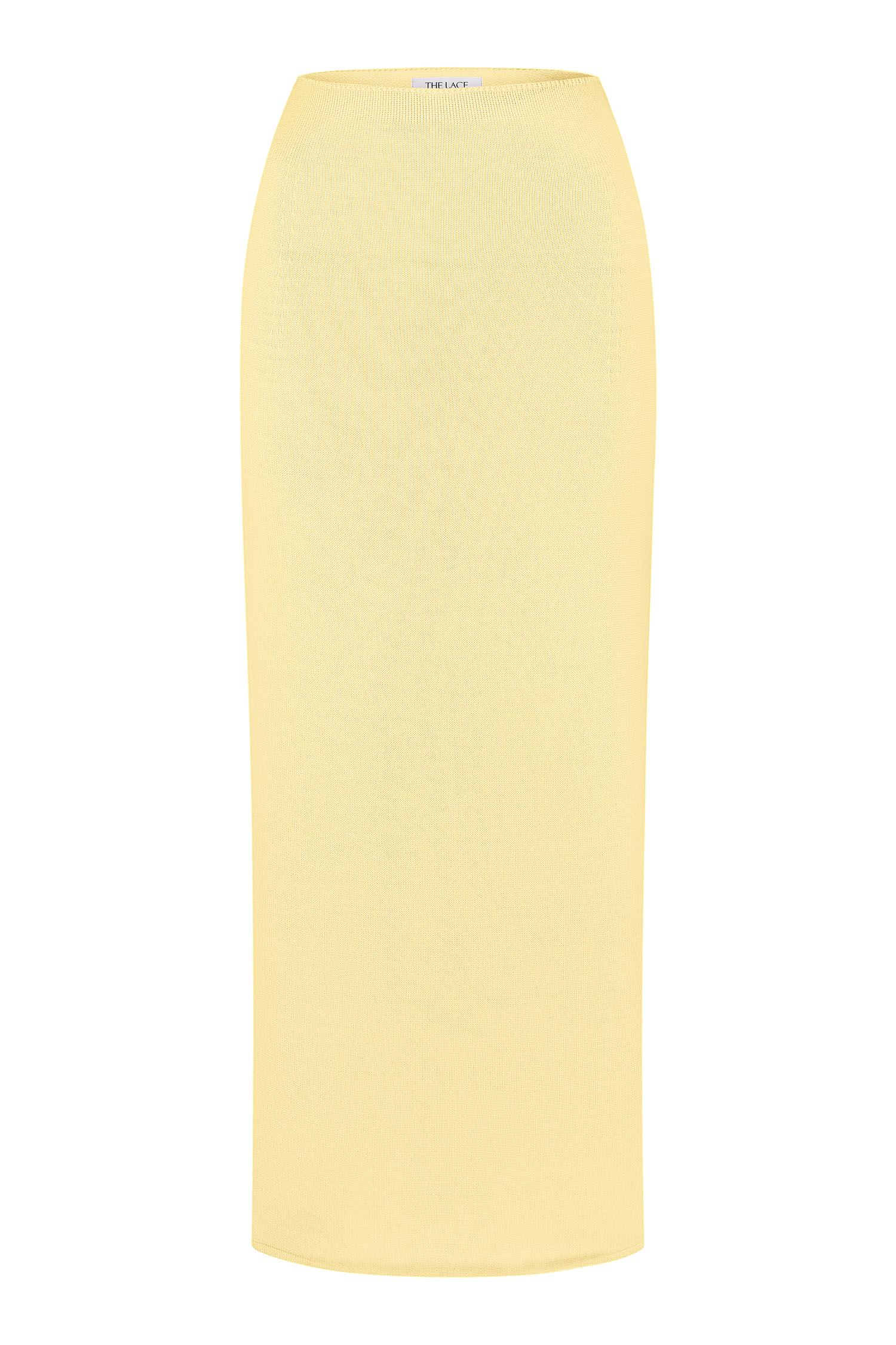 Трикотажна спідниця з низькою талією лимонна - THE LACE фото 138231