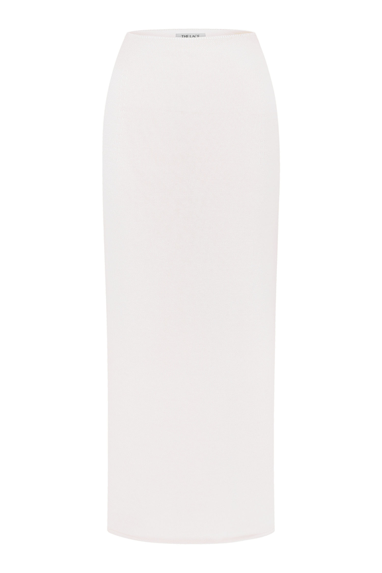 Трикотажна спідниця з низькою талією молочна - THE LACE фото 138232
