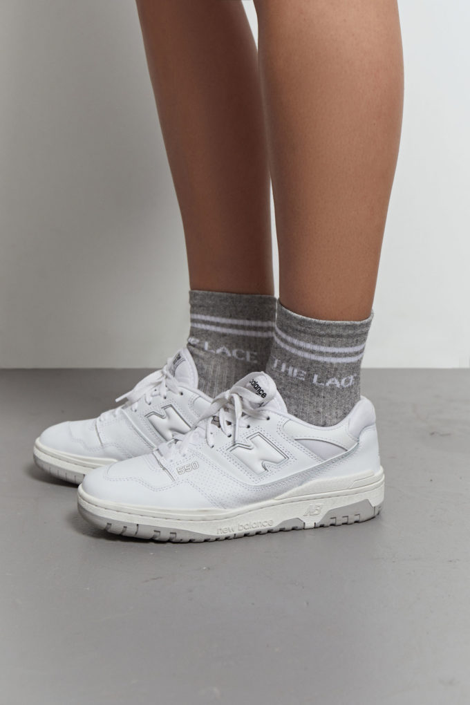 Шкарпетки сірі з логотипом - THE LACE