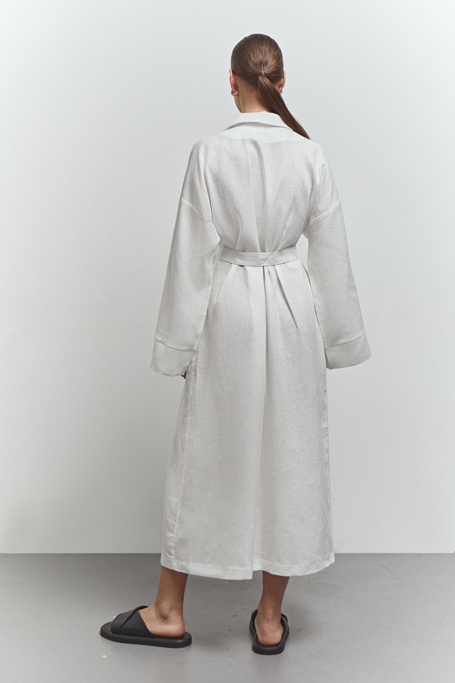 Сукня кімоно міді молочна - THE LACE photo 149628