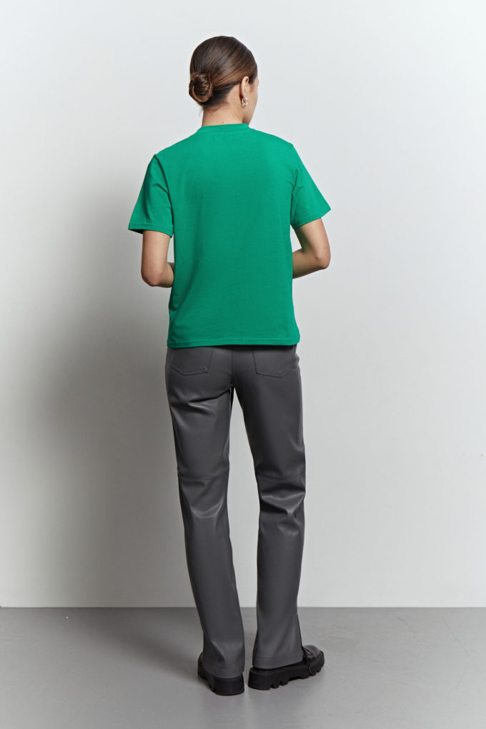Relaxed fit T-shirt in green photo 2