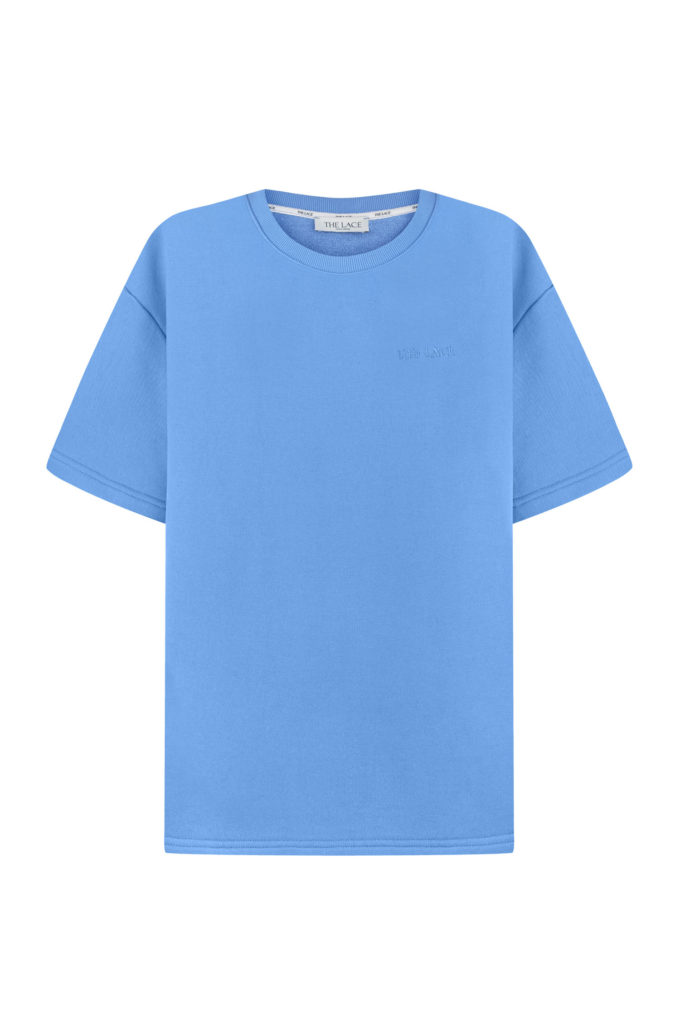Heavyweight T-shirt in blue photo 4