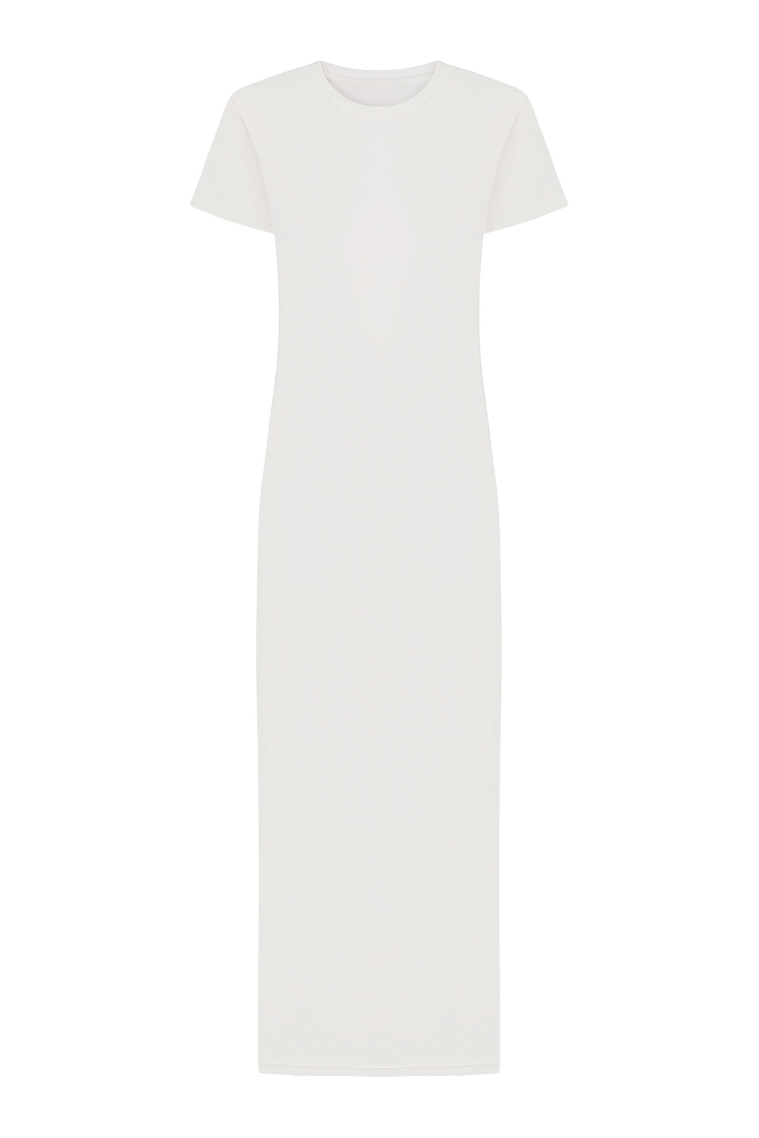 Трикотажна сукня максі подвійна молочна - THE LACE фото 152711