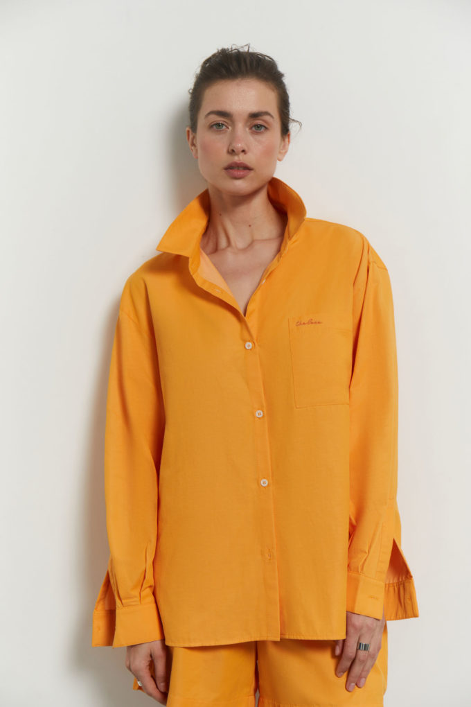 Сорочка з вишивкою помаранчева - THE LACE фото 153005