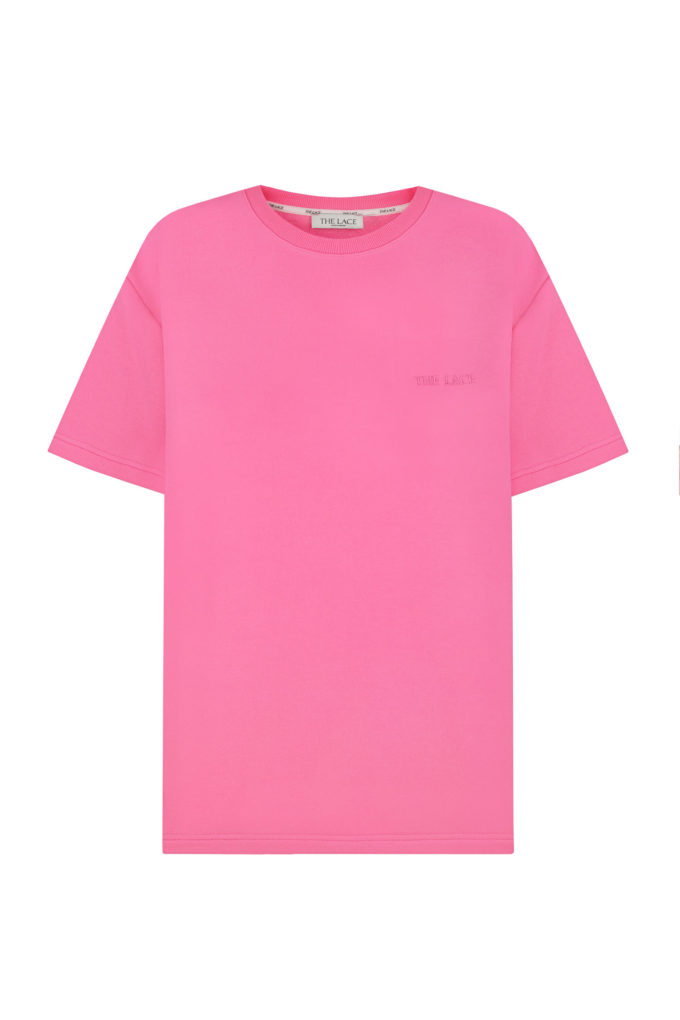 Heavyweight T-shirt in pink photo 3