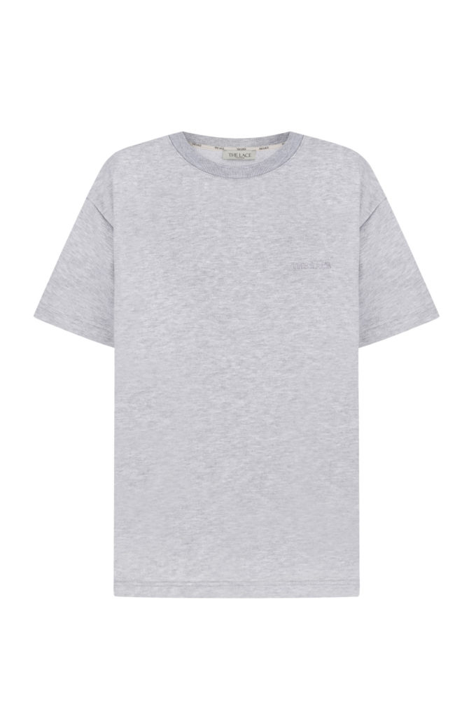 Heavyweight T-shirt in gray melange photo 4