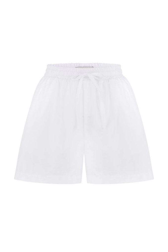 Shorts with elastic in white (eco) photo 6