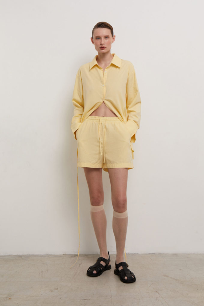 Shorts with elastic in yellow (eco) photo 2