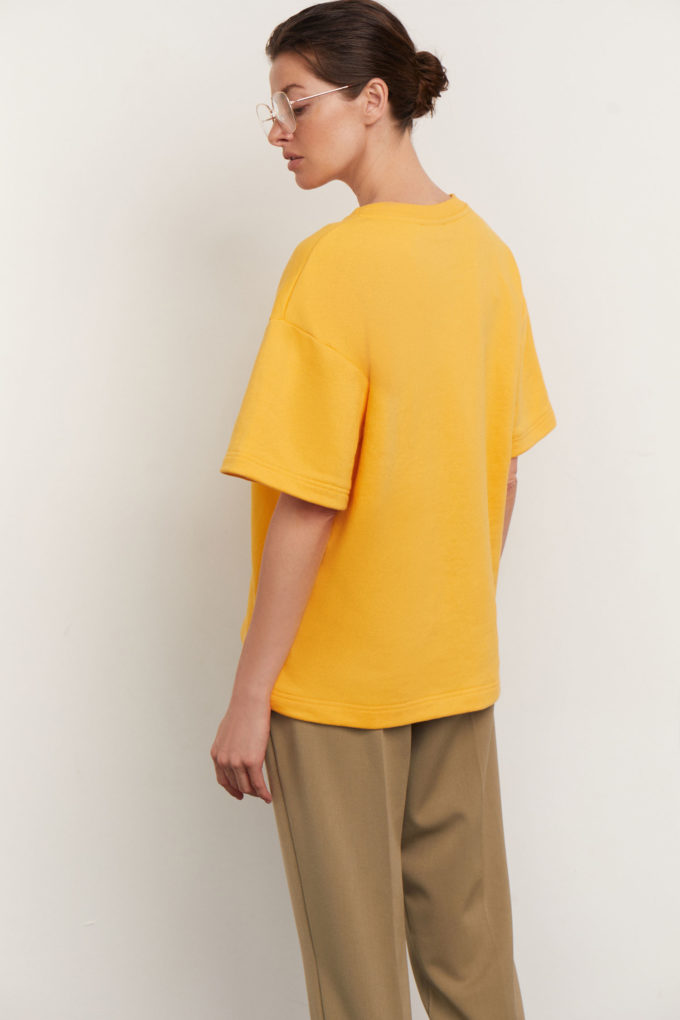 Heavyweight T-shirt in orange photo 3
