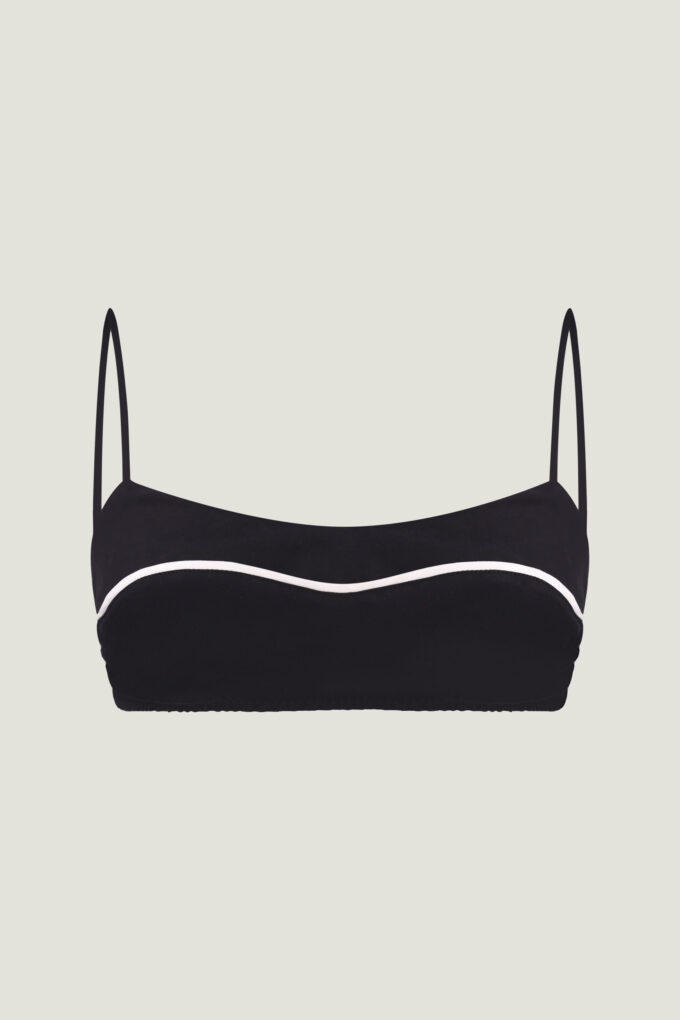 Top-bra with milk edging is black photo 5