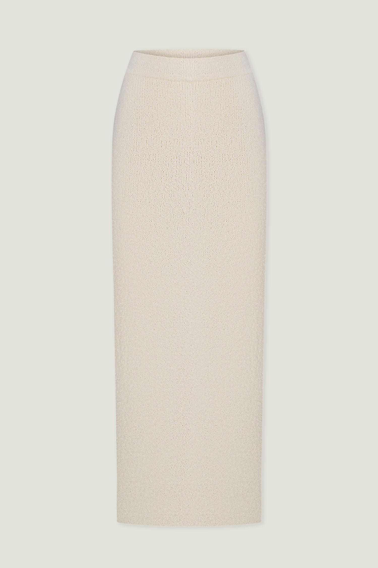 Трикотажна спідниця міді пряма молочна - THE LACE фото 255293