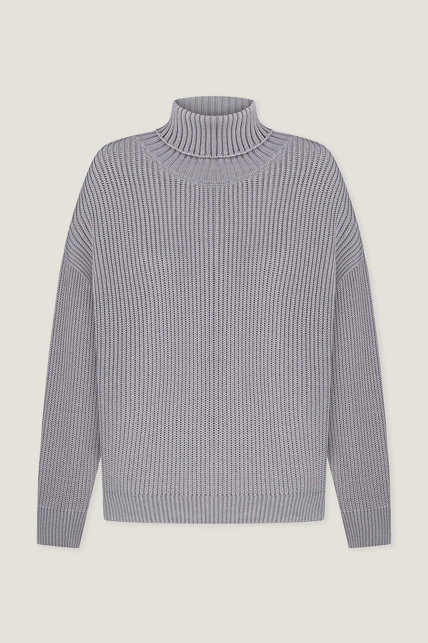 Трикотажний светр з об'ємнимими рукавами сірий - THE LACE photo 255310