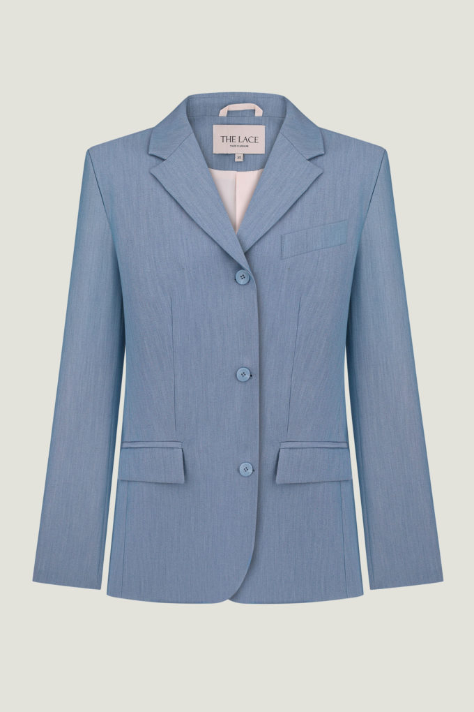 Single-breasted blue jacket photo 5