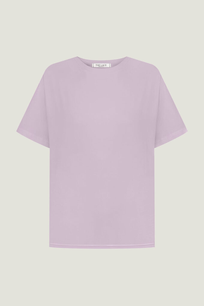 Light purple oversize T-shirt photo 4