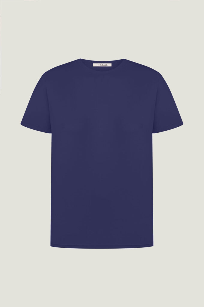 Relaxed fit T-shirt in blue photo 3