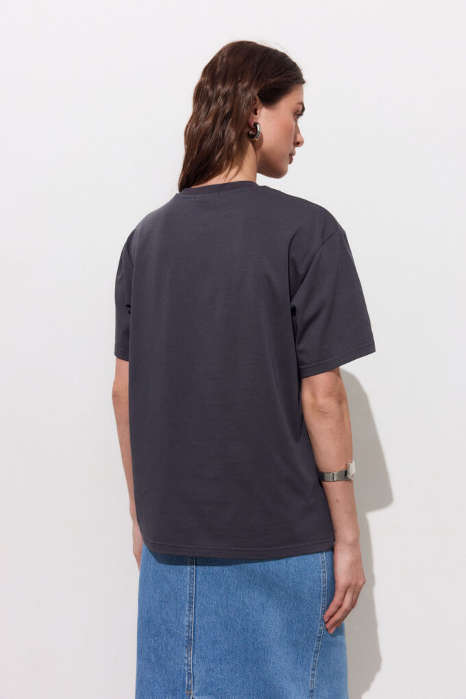 Graphite oversize T-shirt photo 3