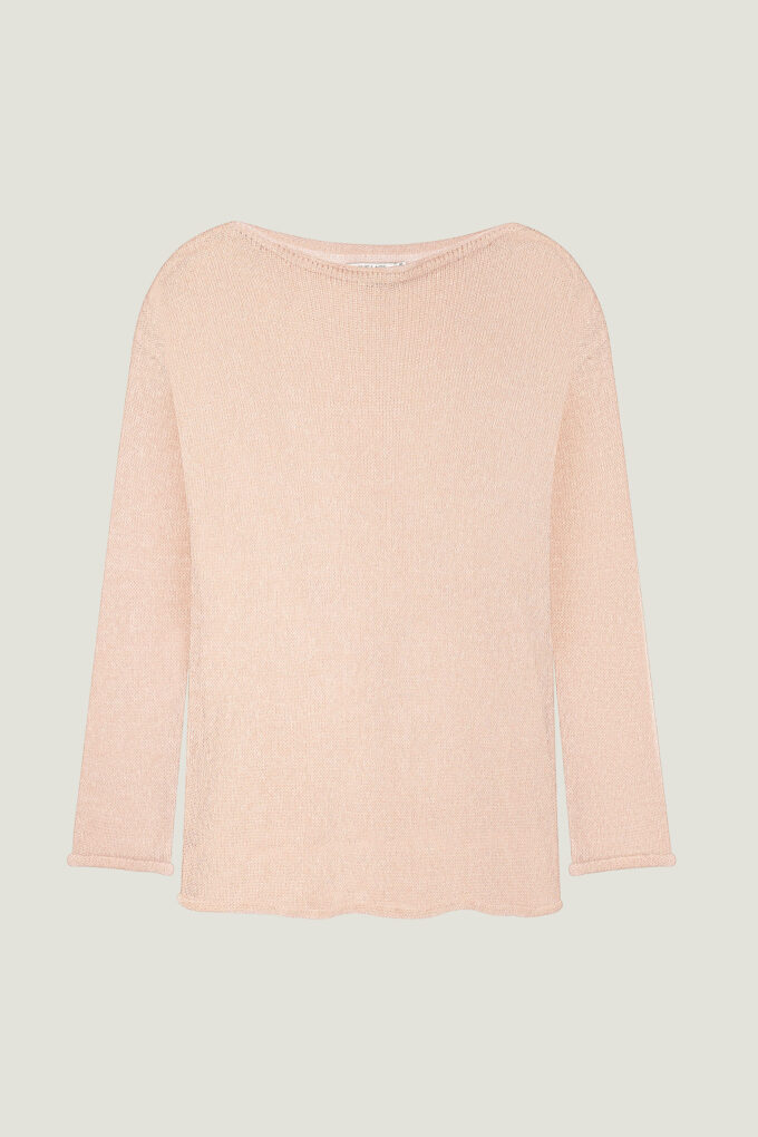 Loose-knit mohair jumper in beige photo 5