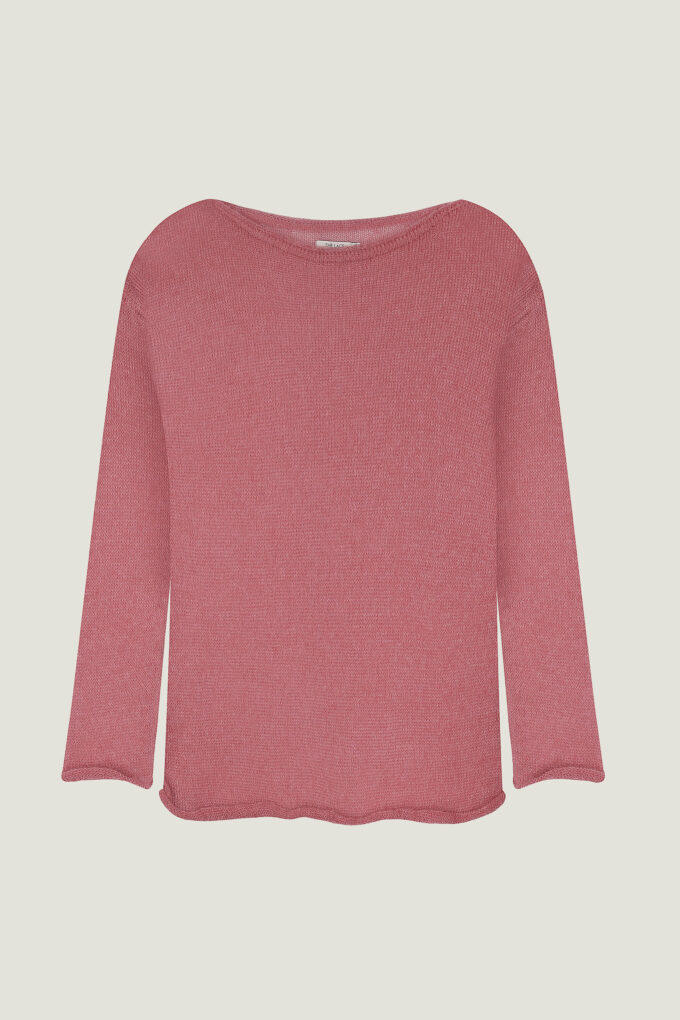 Dark pink free-knit mohair jumper photo 4