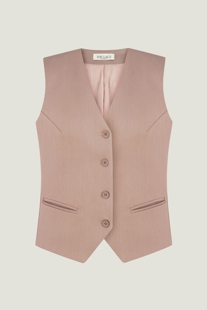 Classic beige vest photo 5