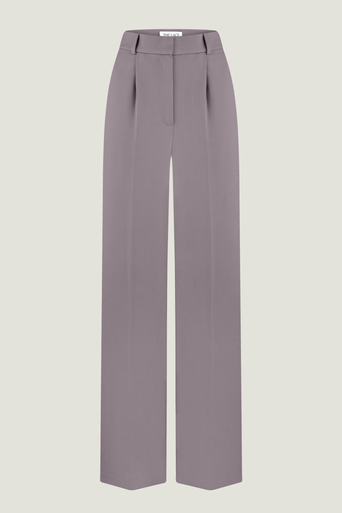 Light gray palazzo pants photo 4