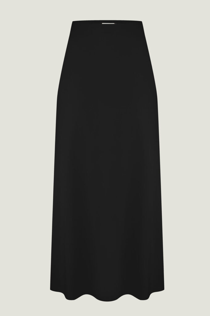 Black silhouette maxi skirt photo 4