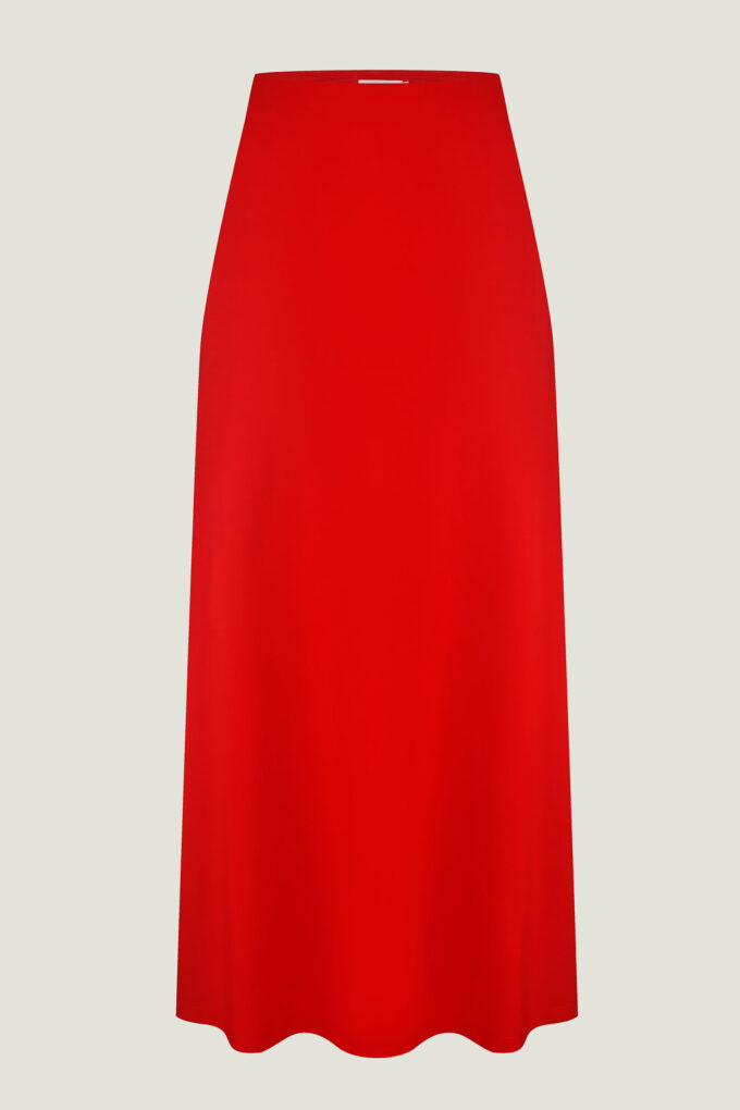 Red silhouette maxi skirt photo 4