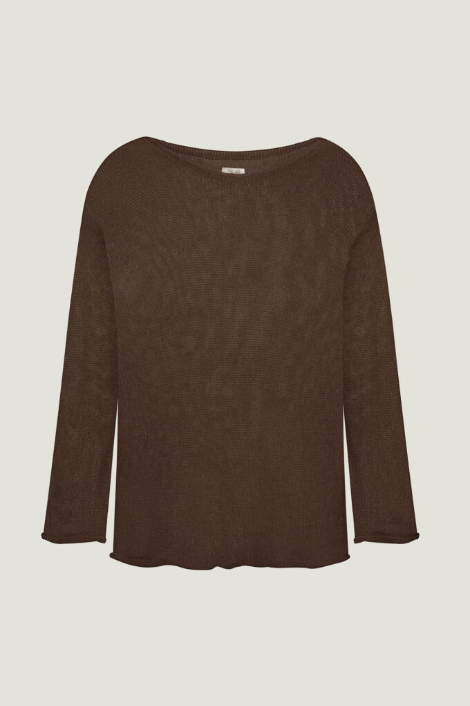 Jumper made of ultra-soft merino wool and kid mohair yarn in cappuccino photo 4