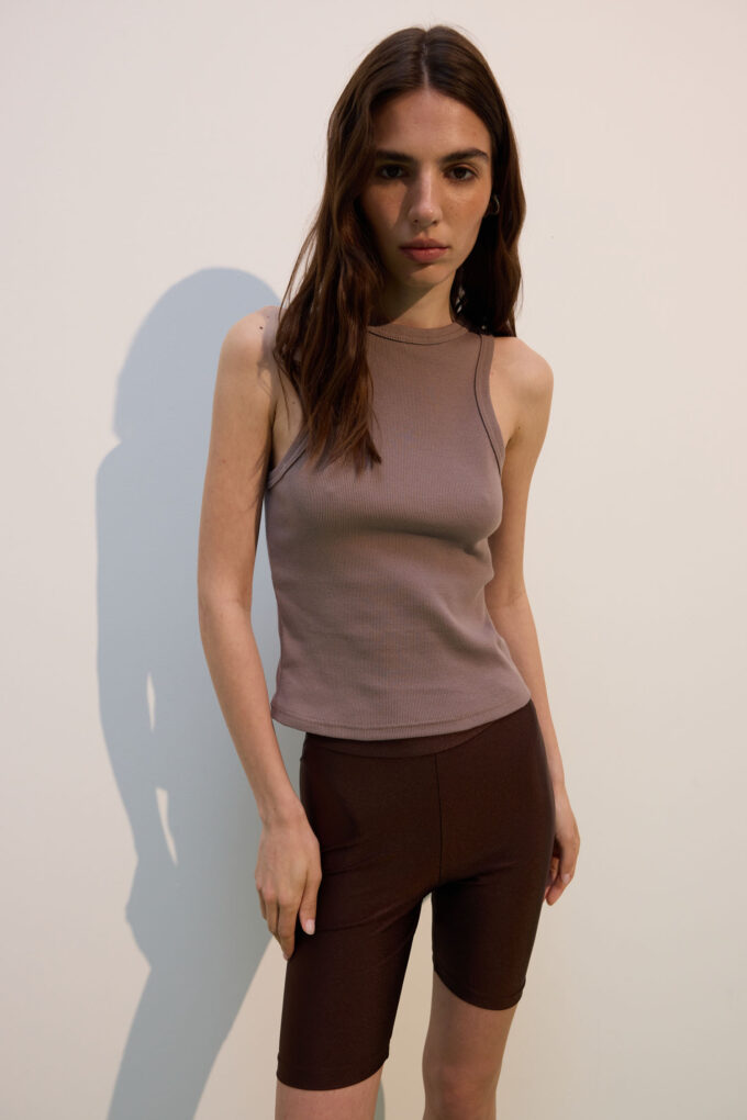 Cappuccino knitted top photo 5