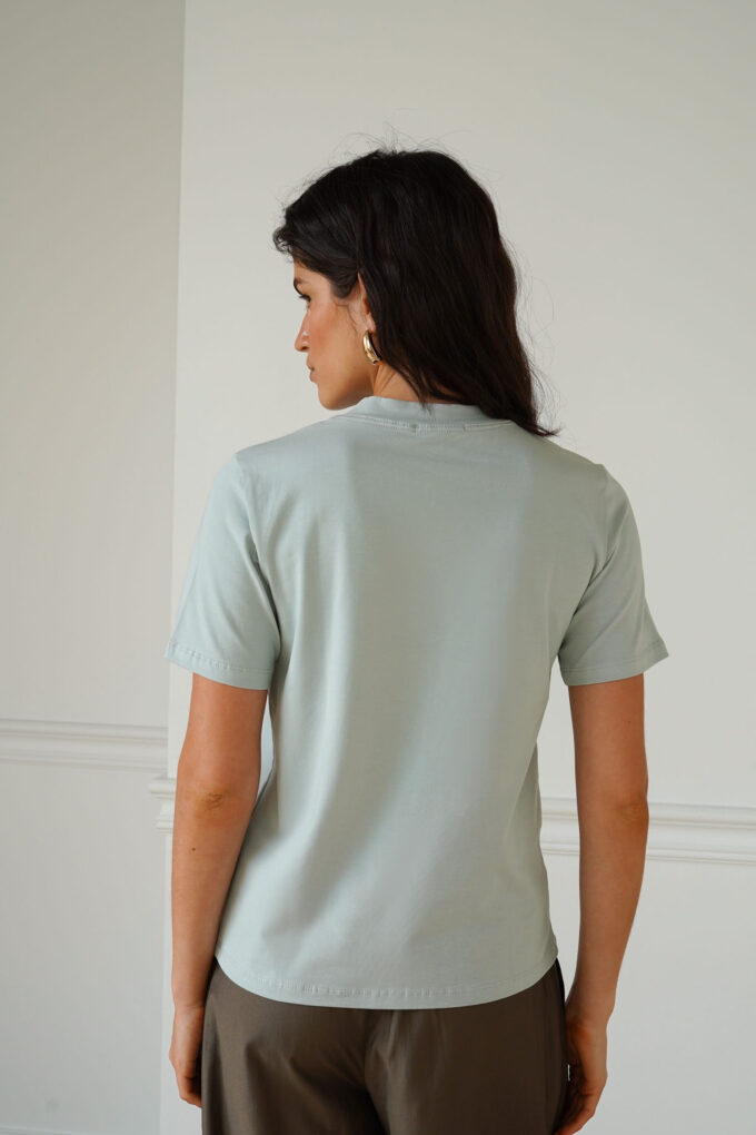 Relaxed T-shirt in light olive photo 3