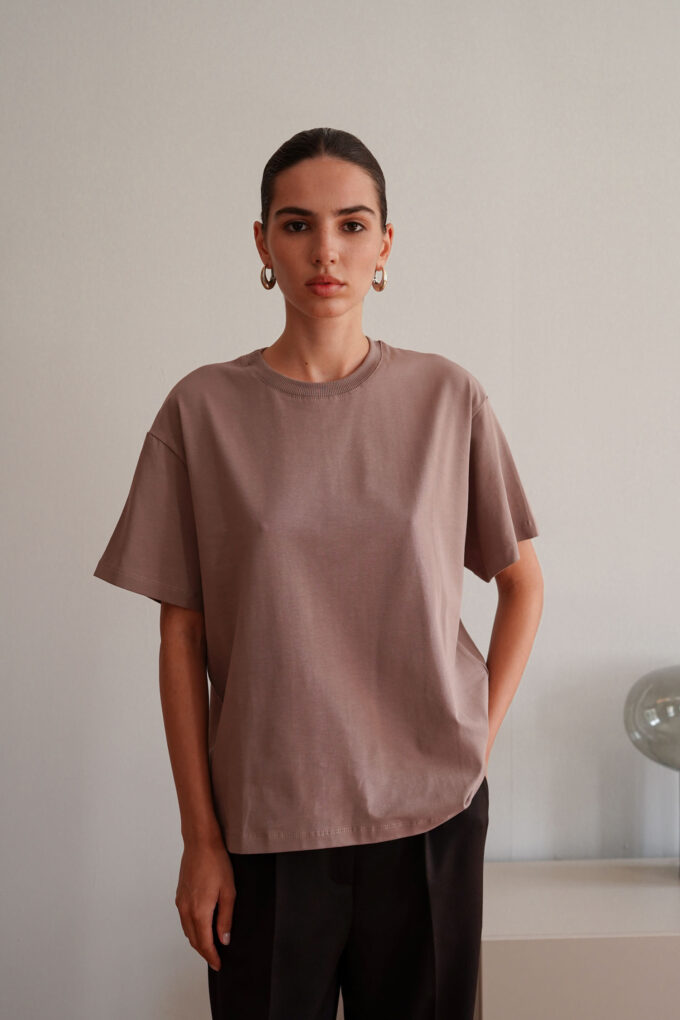 Футболка oversize капучино - The Lace photo 438722