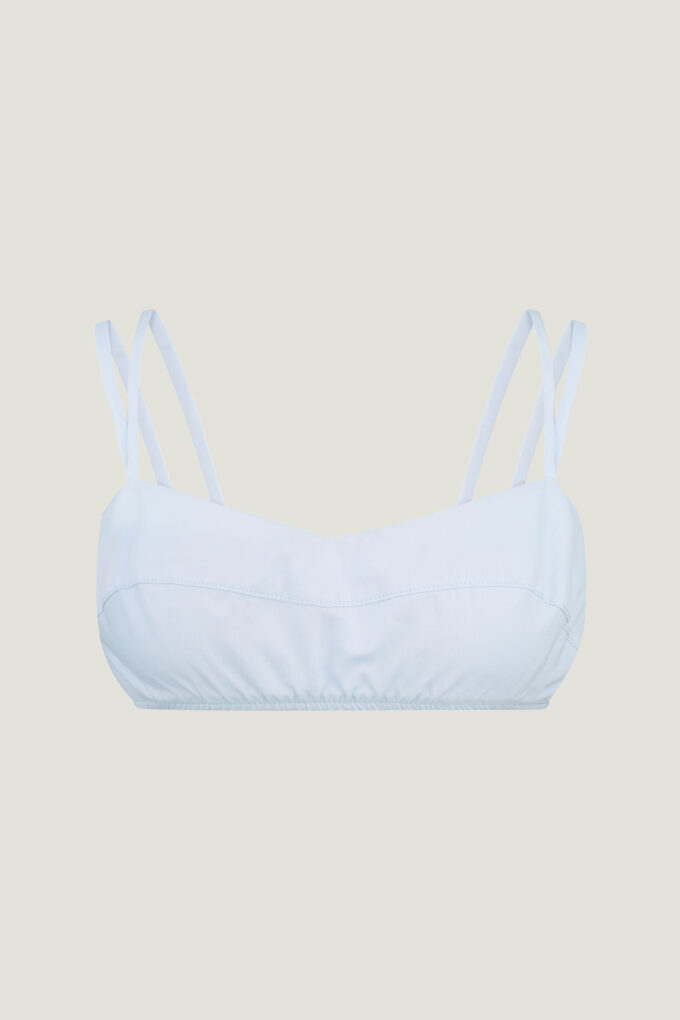 Blue top-bra with ties photo 10