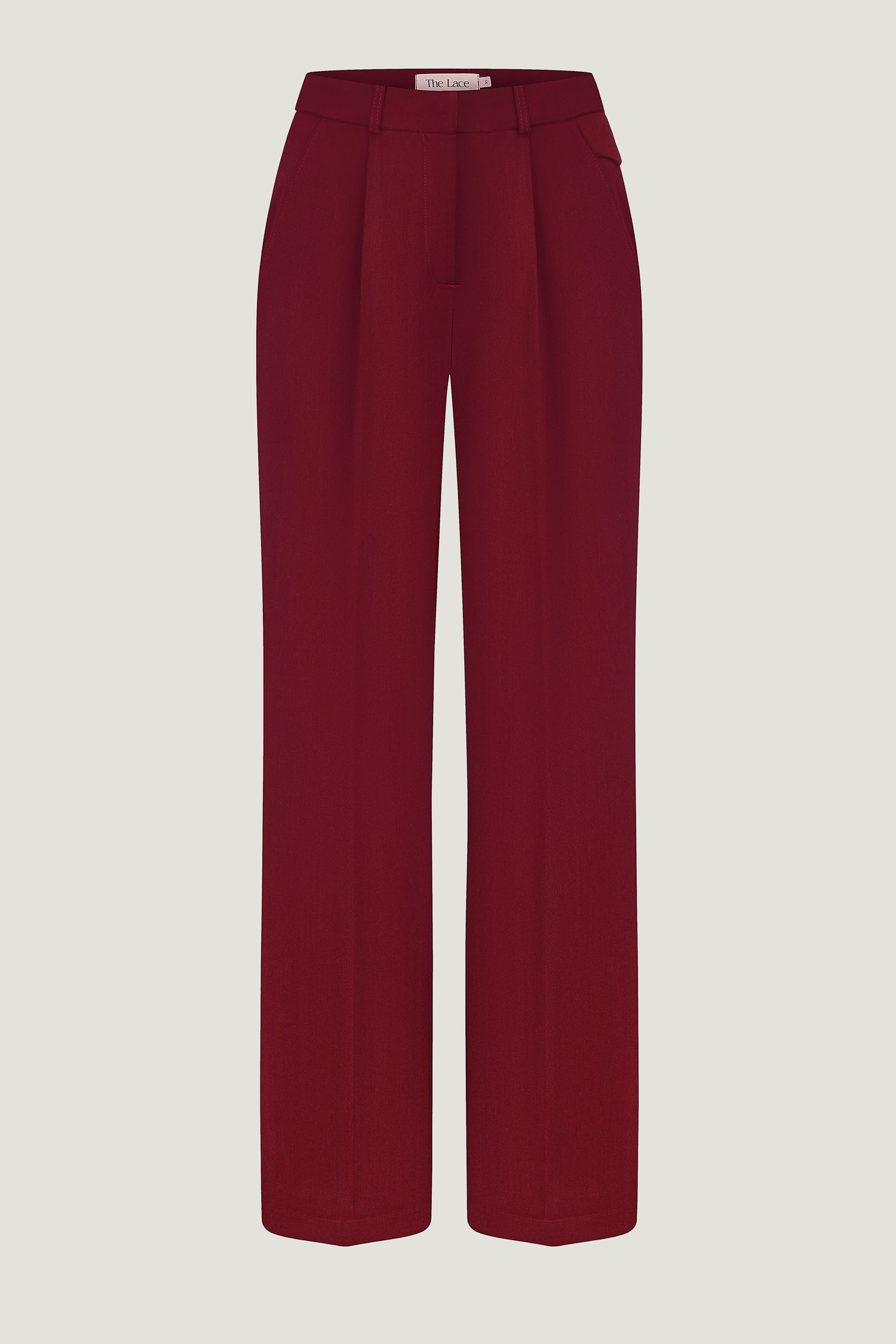 Брюки палаццо з декоративним клапаном бордові Modena - The Lace фото 439429 Брюки палаццо з декоративним клапаном бордові Modena - The Lace фото 439429