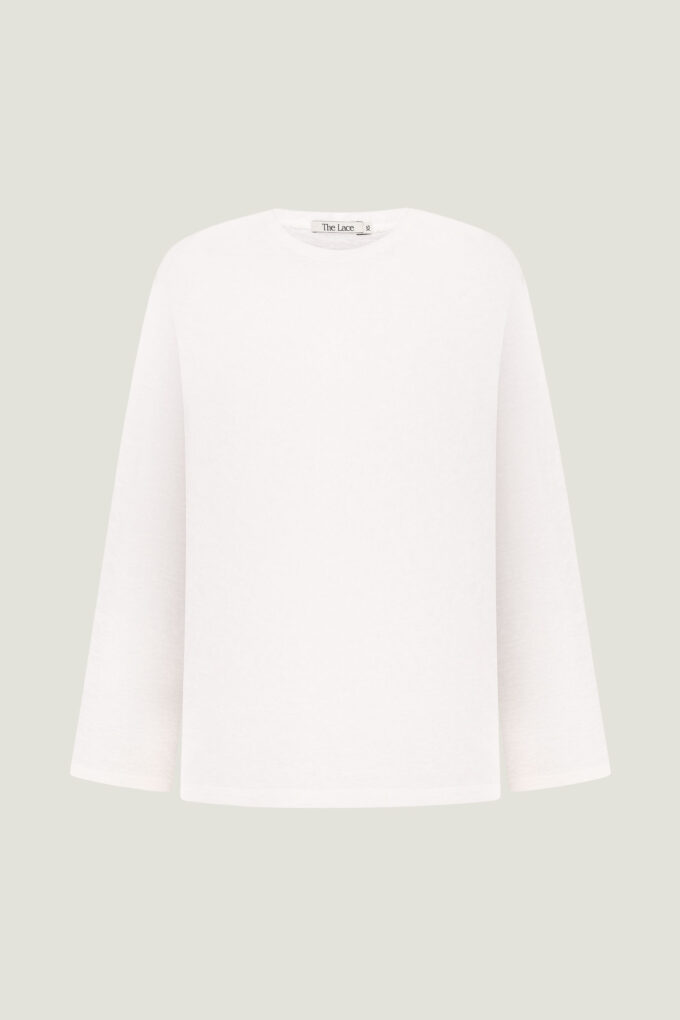 Translucent longsleeve in milky photo 6