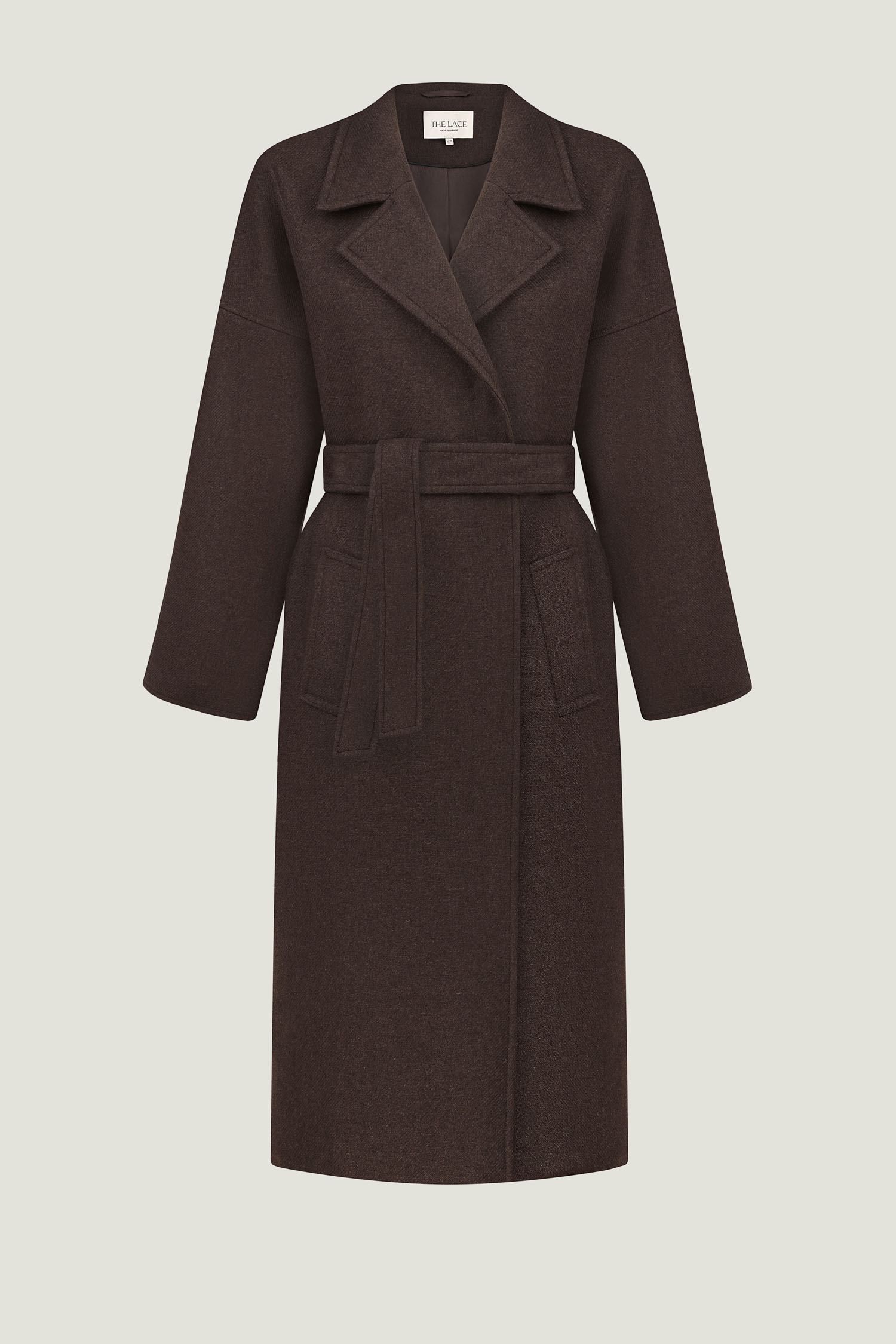 Пальто-халат вовняне шоколадне - The Lace Фото 444516 Пальто-халат вовняне шоколадне - The Lace Фото 444516