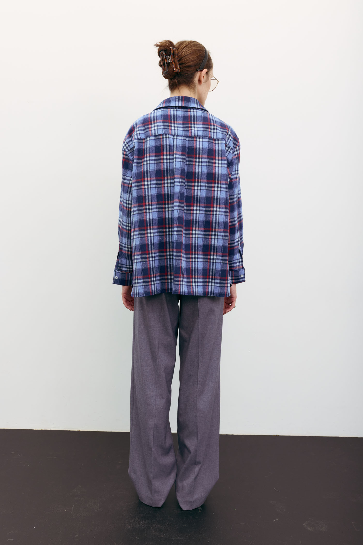 Сорочка в клітинку з декоративною кишенею синя - The Lace Фото 441402 Сорочка в клітинку з декоративною кишенею синя - The Lace Фото 441402