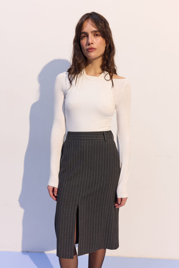 Трикотажний боді подвійний молочний фото 4