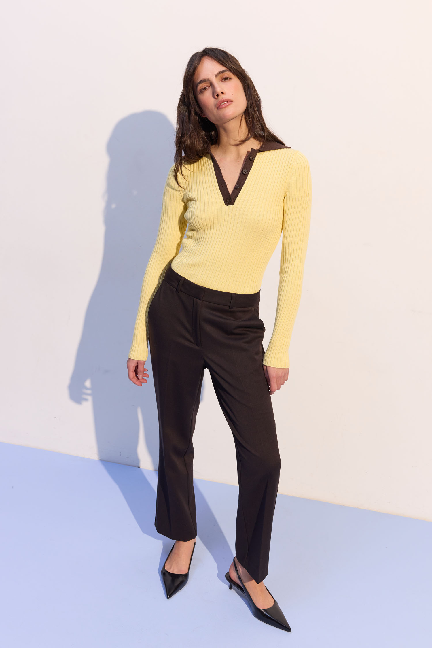 Брюки прямого крою укорочені шоколадні Modena - The Lace Фото 476264 Брюки прямого крою укорочені шоколадні Modena - The Lace Фото 476264